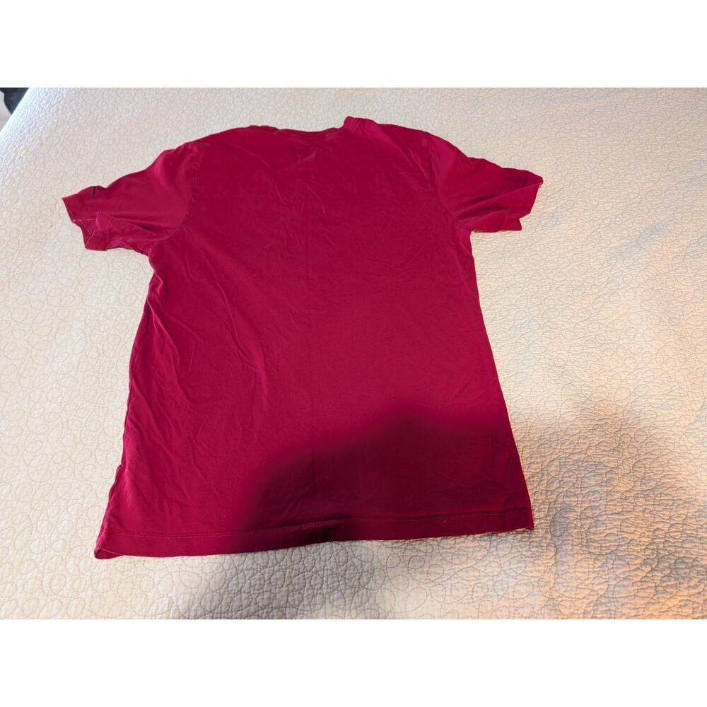 Nike Air T Shirt 85 Jordan 1 Chicago Sneakers Holiday Christmas Red Tee Medium - Picture 4 of 7